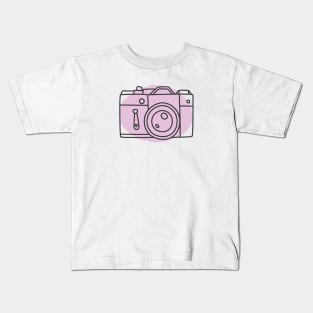 Vintage Minimalist Camera - Photographer Kids T-Shirt